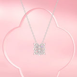 FANCIME "Clover Blossom" Collier en argent sterling