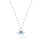 FANCIME "Soluna Nexus" Collier en Topaze de Décembre en Argent Sterling