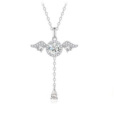 FANCIME "L'amour de l'ange" Collier en argent sterling