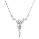 Collier en argent sterling "Vega Serenade" Étoile scintillante Alpha Lyrae