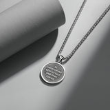 Collier Pendentif pour Hommes en Argent Sterling avec Médailles de Saint Christophe Série Saint FANCIME