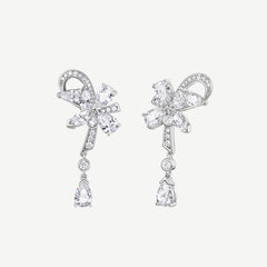Boucles d'Oreilles en Argent Wisteria Vine