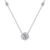 Collier en argent sterling FANCIME "Projecteur" avec réglage rond