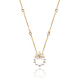 Collier en argent sterling "Vega Aureole" Étoile scintillante Alpha Lyrae