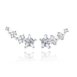 Boucle d'oreille en argent sterling "Vega Whisper" Étoile scintillante Alpha Lyrae