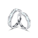 Bague en argent sterling réglable pour couples "Light Year" FANCIME