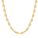 FANCIME "Sunlit Grace" Collier en chaîne classique à maillons carrés en argent sterling
