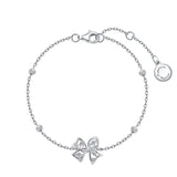 FANCIME "Blooming Bow" Bracelet en argent sterling en forme de nœud floral