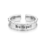 Bague en argent sterling de la maison Poufsouffle x FANCIME Harry Potter