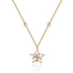 Collier en argent sterling "Ms Vega" Étoile scintillante Alpha Lyrae