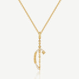 Harry Potter x FANCIME Baguette d'Albus Dumbledore Pendentif Argent
