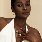 FANCIME "Retro Romance" Collier en argent sterling Taille Ovale Vintage Pierre de naissance de juillet