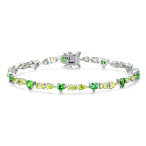 FANCIME "Aube" Bracelet en argent sterling avec péridot de naissance d'août