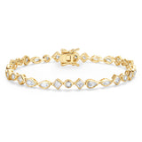Bracelet en argent sterling géométrique "Lumina Trio" FANCIME