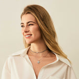 FANCIME "Soluna Nexus" Collier en Pierre de Lune de Juin en Argent Sterling