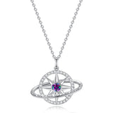 FANCIME "Promesse Stellaire" Collier en argent sterling avec alexandrite de juin