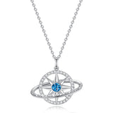 FANCIME "Stellar Promise" Topaze Pierre de naissance de décembre Collier en argent sterling