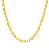 FANCIME "Grâce Ensoleillée" Collier en argent sterling avec maillons floraux classiques