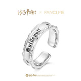 Bague en argent sterling de la maison Poufsouffle x FANCIME Harry Potter
