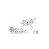Boucle d'oreille en argent sterling "Vega Whisper" Étoile scintillante Alpha Lyrae