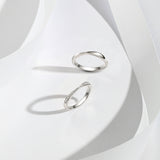 Bagues en argent sterling pour couples "Connecté" FANCIME