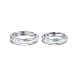 Bague en argent sterling réglable pour couples "Light Year" FANCIME