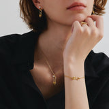 Rose Pin Silver Bracelet