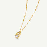 Collier pendentif en argent Promise Lock