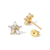 Boucles d'oreilles en argent sterling "Ms Vega" Étoile scintillante Alpha Lyrae