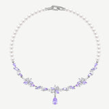 Collier en Argent Doux de Promesse Wisteria Bloom Drop