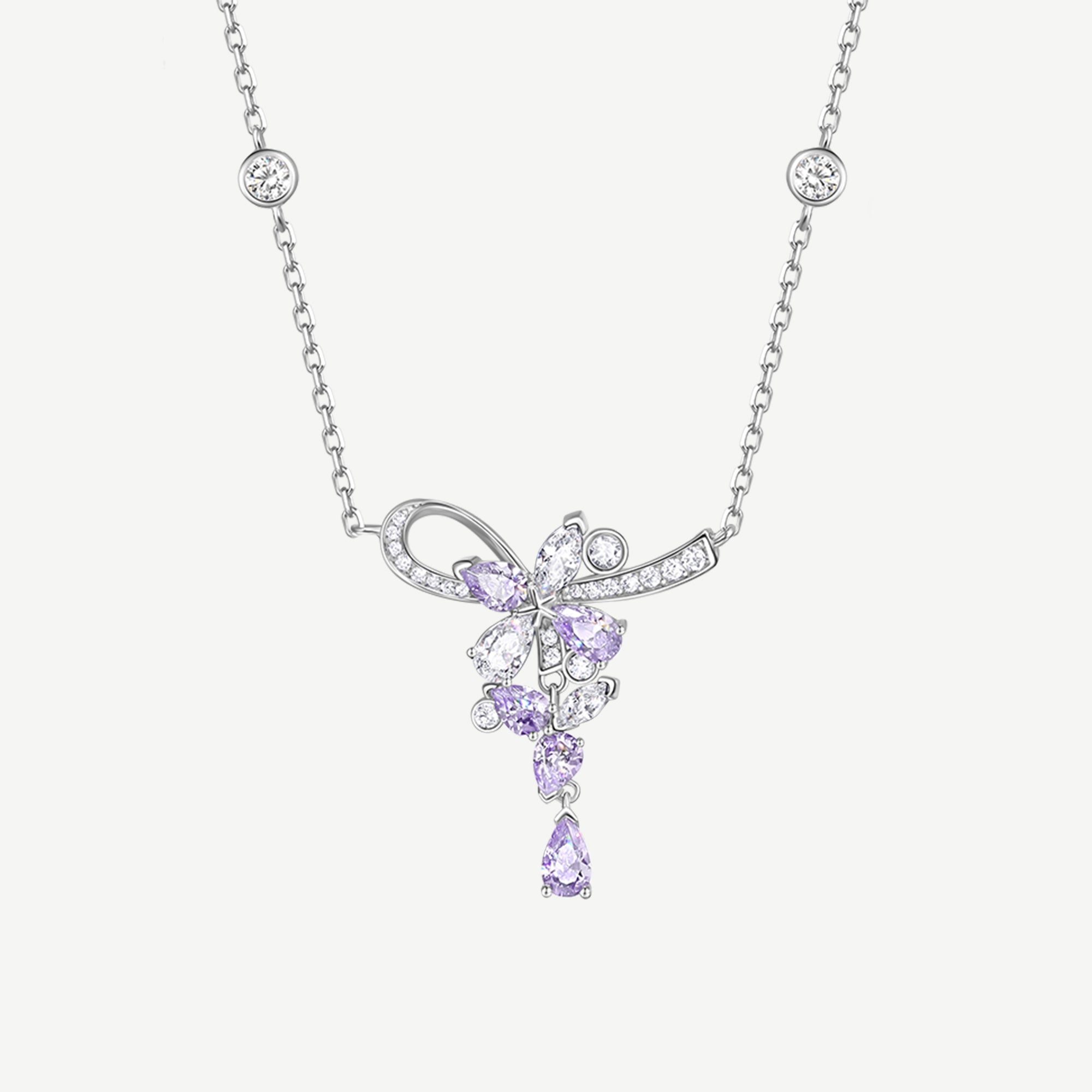 Collier en Argent Wisteria Tendril