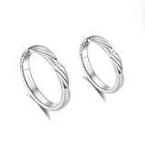 Bagues en argent sterling “Love Magnetic” pour couples