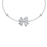 FANCIME "Blooming Bow" Bracelet en argent sterling en forme de nœud floral