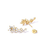 Boucle d'oreille en argent sterling "Vega Whisper" Étoile scintillante Alpha Lyrae