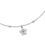 Collier en argent sterling "Ms Vega" Étoile scintillante Alpha Lyrae