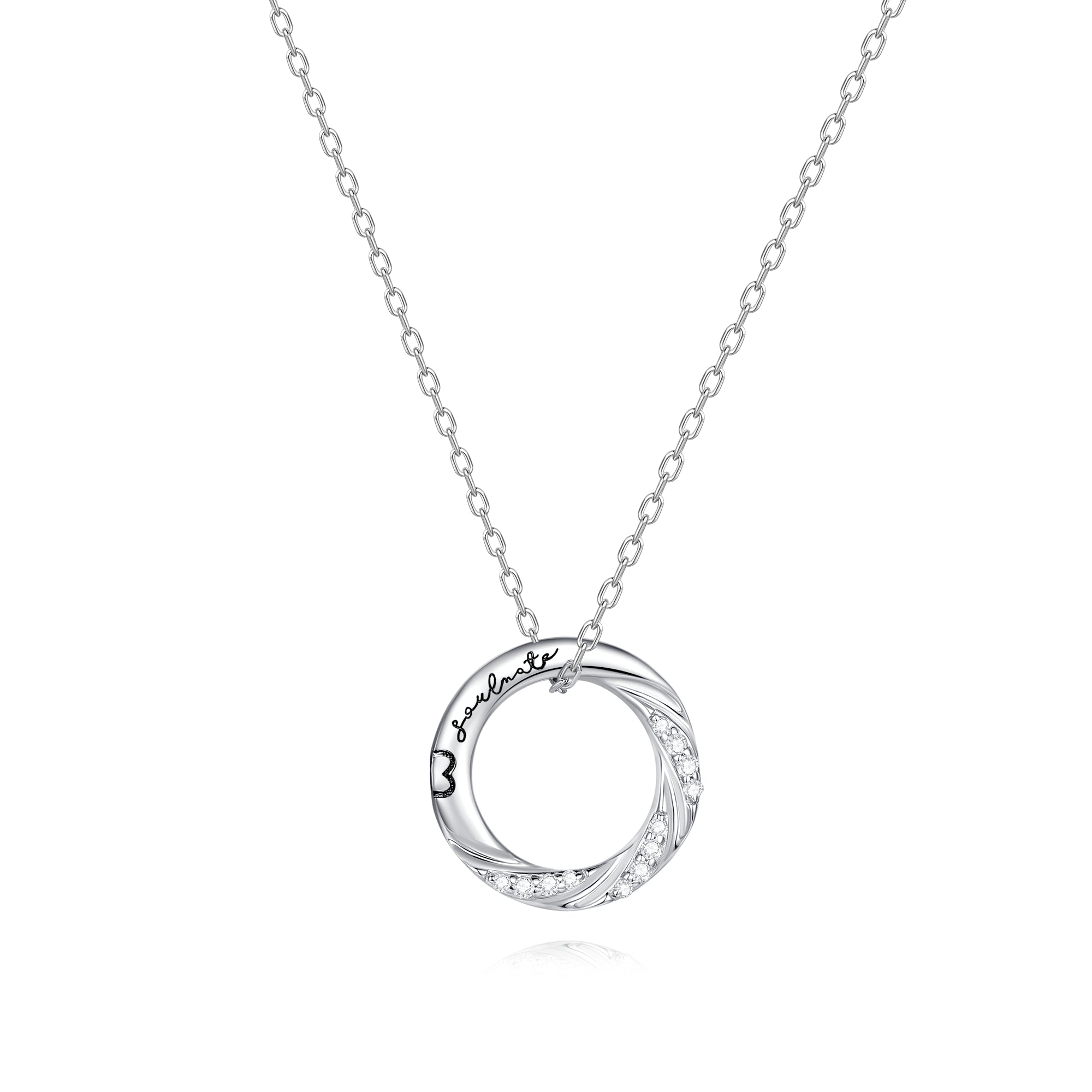 Colliers en argent sterling pour couples "Love Magnetic" FANCIME