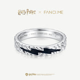 Harry Potter x FANCIME Anneau en Argent de Marque Patronus avec Design Thermochromique