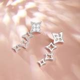"Starlit Melody" Boucles d'oreilles pendantes en argent sterling