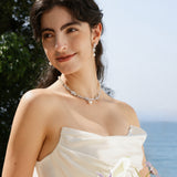 Boucles d'Oreilles en Argent avec Perles Wisteria Bloom Drop