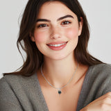 FANCIME "Cœur d'Ondine" Collier en Argent Sterling avec Perle de Tahiti