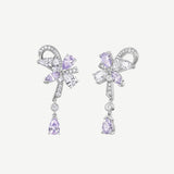 Boucles d'Oreilles en Argent Wisteria Vine