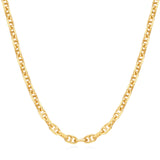 FANCIME "Sunlit Grace" Collier en chaîne classique à maillons carrés en argent sterling