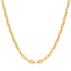FANCIME "Sunlit Grace" Collier en chaîne classique à maillons carrés en argent sterling