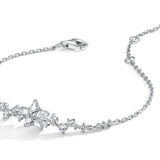 Bracelet en argent sterling "Vega Serenade" Étoile scintillante Alpha Lyrae