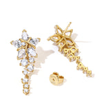 Boucles d'oreilles en argent sterling "Vega Serenade" Étoile scintillante Alpha Lyrae