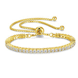FANCIME "The One" Bracelet de tennis en moissanite en argent sterling