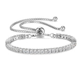 FANCIME "The One" Bracelet de tennis en moissanite en argent sterling