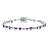 FANCIME "Aube" Bracelet en argent sterling avec améthyste de février