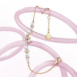Bracelet en argent sterling "Vega Whisper" Étoile scintillante Alpha Lyrae