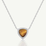 Trinity Essential Silver Necklace in Tiger's Eye